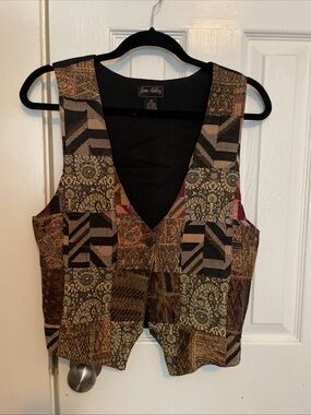 Vintage 90’s Jane Ashley Black Top with Embroidered Label